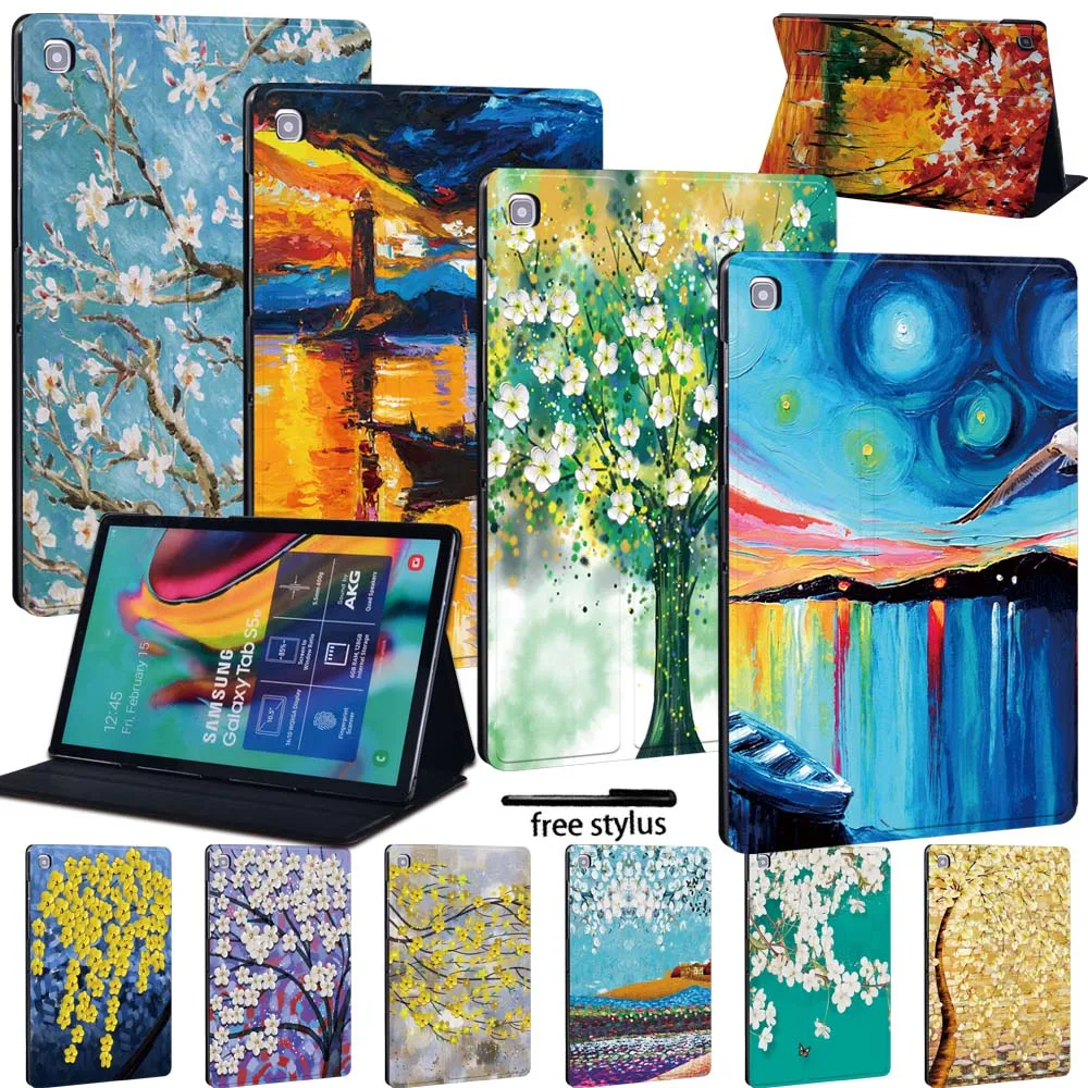 Custodia Per Tablet Per Samsung Galaxy Tab S6 Lite/Tab A7/Tab A 8 /Tab A A6 10.1/Tab A 9.7/Tab S5E Custodia In Pelle Sottile Pu Stilo