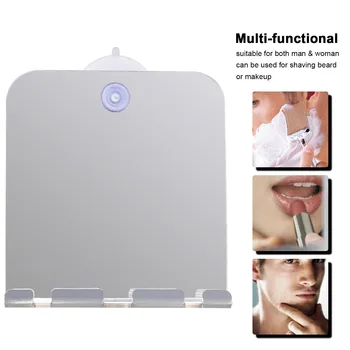 

Shower Mirror for Shaving Fogless Bathroom Mirror with Suction Portable Handheld Fog-Free Mirror for Makeup Beard Grooming