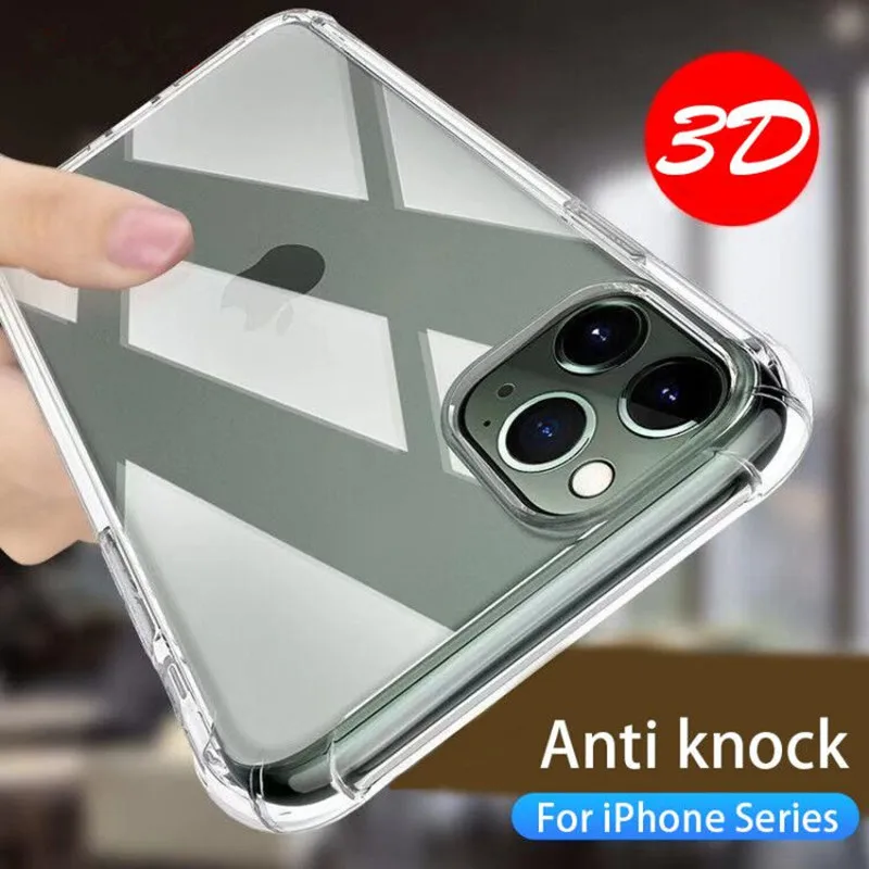 3D Air Bag толстый защитный прозрачный чехол для телефона iPhone 11 Pro Max задняя крышка