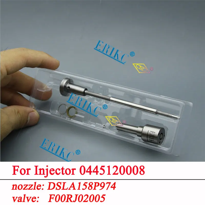 ERIKC 0445120008 Топливная форсунка Common Rail ремонт запчастей Форсунка DSLA158P974 топливный клапан F00RJ02005 для Bosch GMC Isuzu