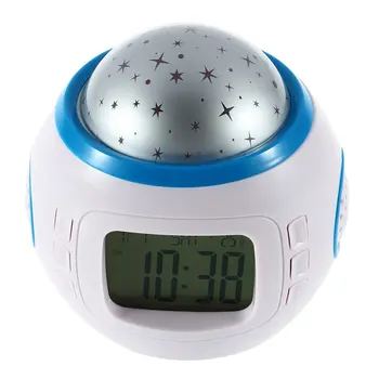 

ICOCO Starry Star Sky Music Projector Digital LED Alarm Clock Calendar Thermometer Snooze Function Night Light Flash Deal Sale