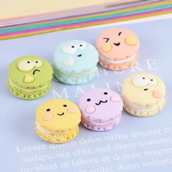 

20Pcs Japanese Cartoon Macaron Flat Back Cabochons Miniature Kawaii Food Scrapbooking Fit Phone Deco Embellishment DIY Crafts