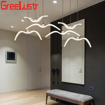

Modern LED Pendant Light Acrylic Seagull Pendant Lamp Decor Lighting For Living Room/Dining Shop Hanging Suspension Lustre