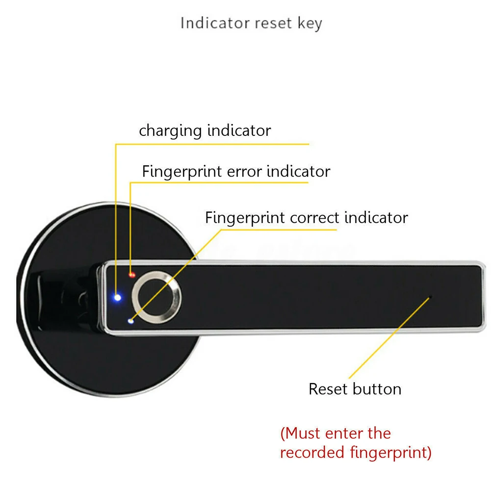 Usb зарядка Смарт отпечатков пальцев биометрический современный аксессуар из нержавеющей стали для офиса дома безопасности школы Противоугонный дверной замок