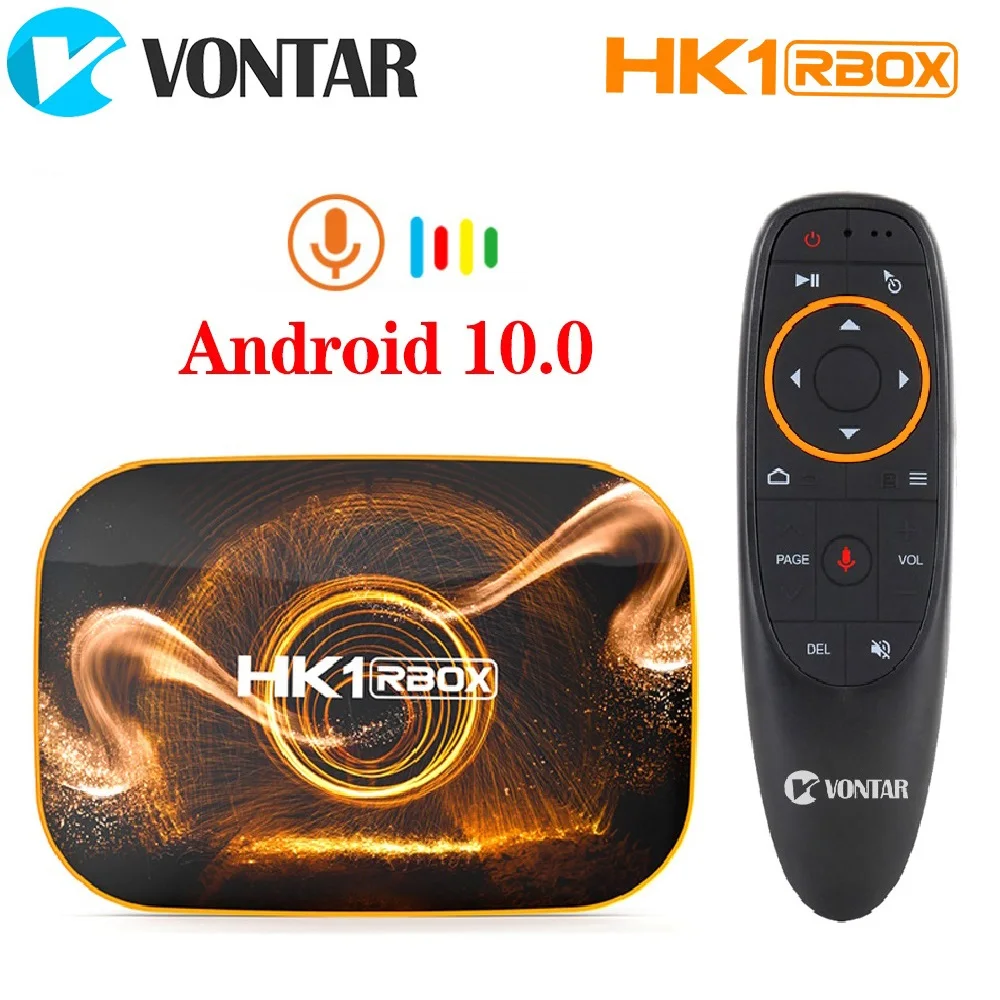 2020 VONTAR HK1 RBOX R1 TV Box Android 10 4G 64GB Rockchip RK3318 1080p 4K Google Play HK1 BOX Set Top Box TVBOX Android 10.0
