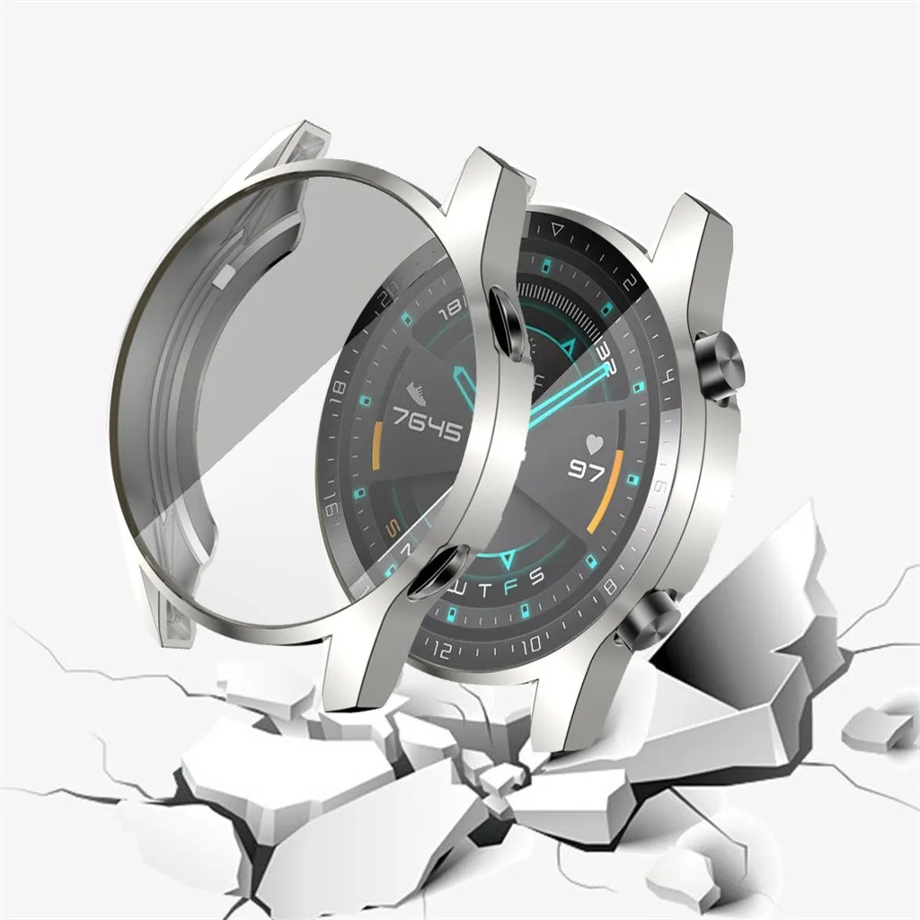 CARPRIE ультра тонкий Гальванизированный прозрачный ТПУ мягкий чехол для huawei часы GT2 46 мм смарт часы аксессуары GT 2