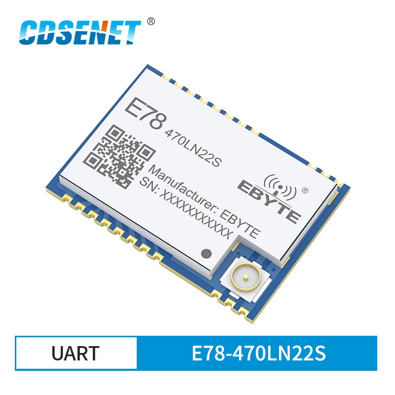 ASR6501 SoC LoRa 22dBm беспроводной трансивер LoRaWAN SPI E78-470LN22S 128KB SMD IPEX соединитель отверстий