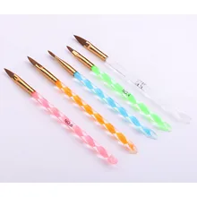 5 футляров в настоящее время доступны поставляемые спиральные стержни для маникюра Хрустальная ручка