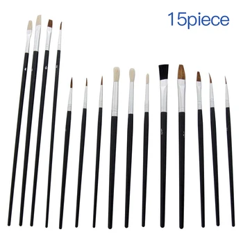 

15pcs Painting Brushes Beginner Assorted Artist craft Watercolor Oil Drawing Brush