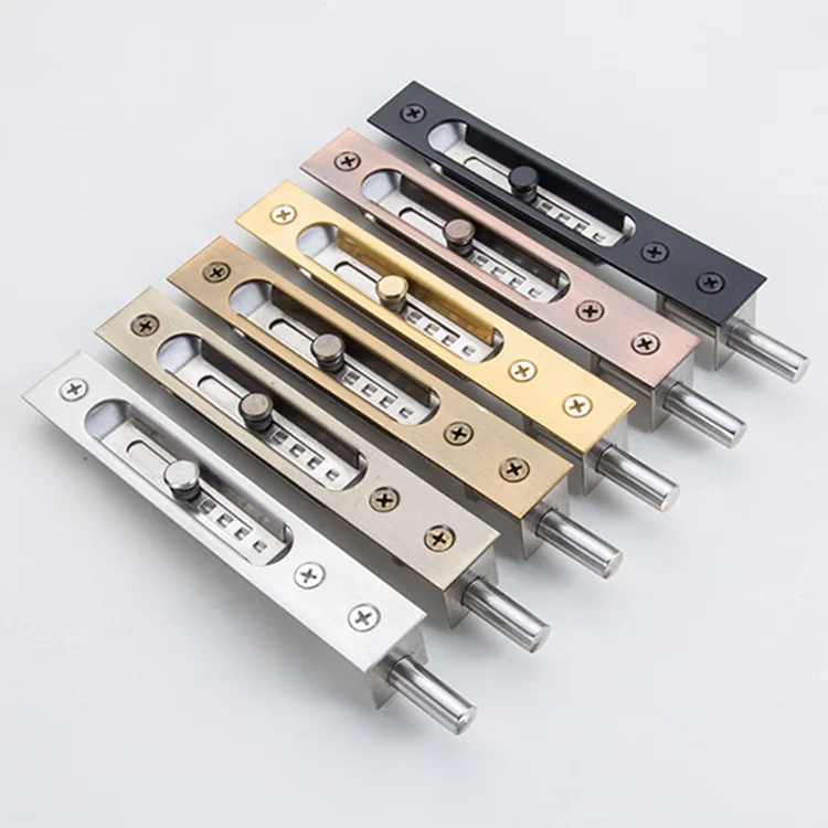 

Cloud Mi Stainless Steel Insert Bolt Cassette Door Bolt Hidden Latch Security Door Latch Double Open Wooden Doors Bolt