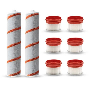 

Hot TOD-8PCS Roller Brushes Filter Replacements for Xiaomi Dreame V9 Cordless Handheld Vacuum Cleaner