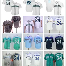 Мужская майка Seattle Ken Griffey Jr. Ichiro Suzuki Felix Hernandez James Paxton Edgar Martinez FLEX& Cool Base