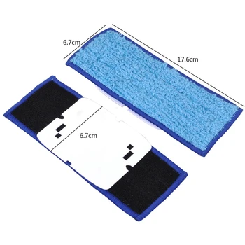 

6 Pack Washable Mopping Pads for IRobot Braava Jet 240 241 Included ,4 Pcs Wet Pads, 2 Pcs Dry Pads