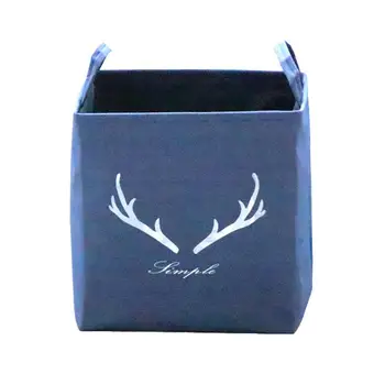 

1pc Storage Basket Large Capacity Cloth Basket Household Organizer Denim Storage Hamper For Toys