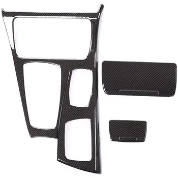 

Car Styling Carbon Fiber Multimedia Gear Armrest Box Panel Cover Sticker Trim for BMW 5 Series F10 F18 Interior Auto Accessories