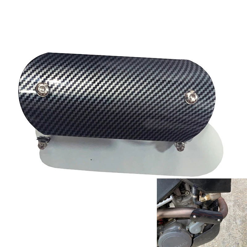 UniversalMotorcycleExhaustPipeProtectorHeatShieldCoverGuard