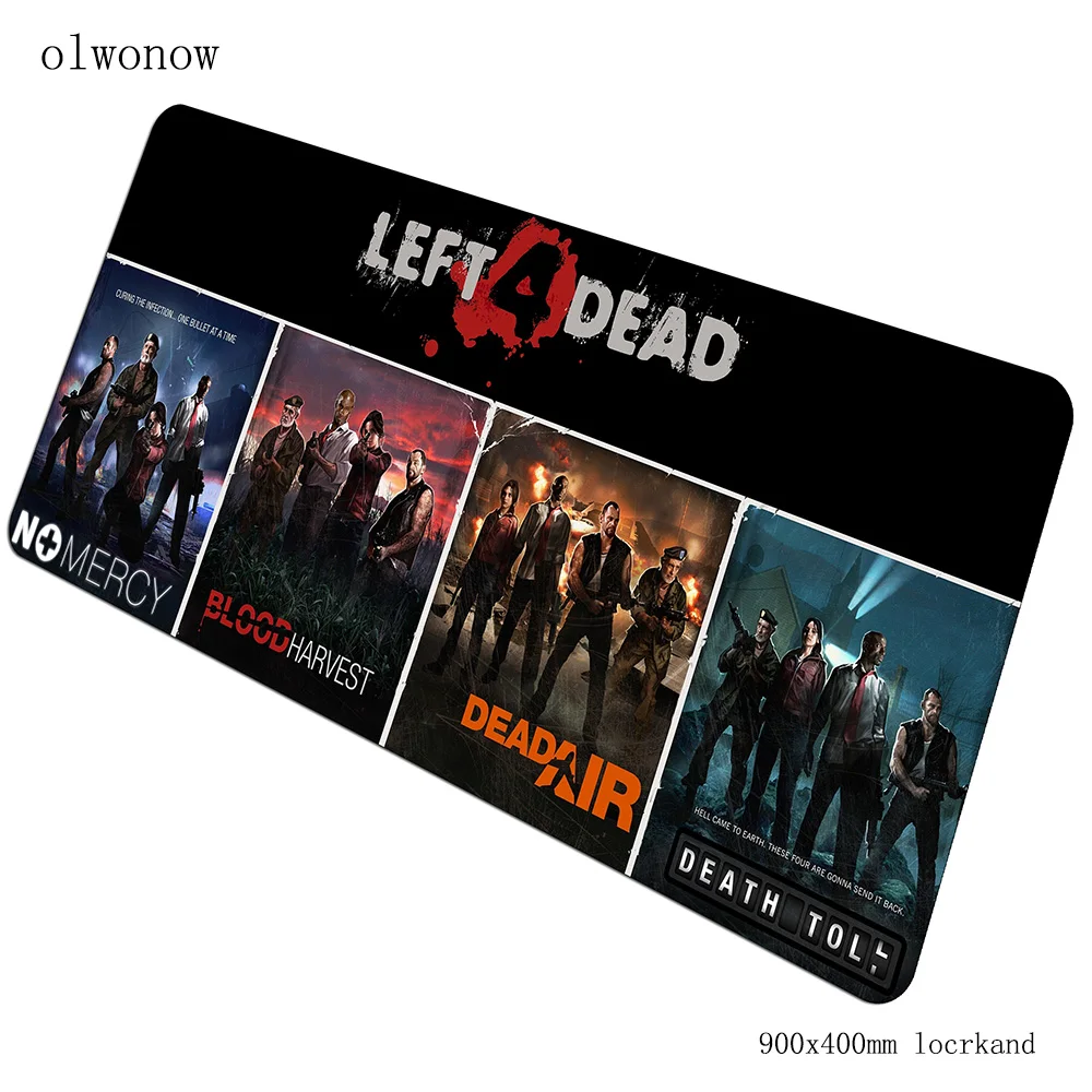 Left 4 Dead коврик для мыши популярный 900x400x3 мм коврик для мыши Коврик для мыши домашний большой игровой коврик для мыши геймерская клавиатура Коврик для мыши - Цвет: Size 900x400x3mm