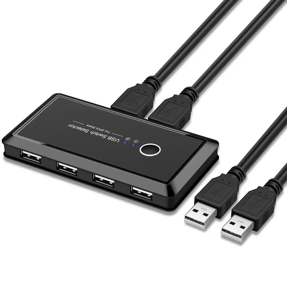 Elistooop USB KVM переключатель 2 0 для Xiaomi Mi Box клавиатура мышь принтер монитор шт.