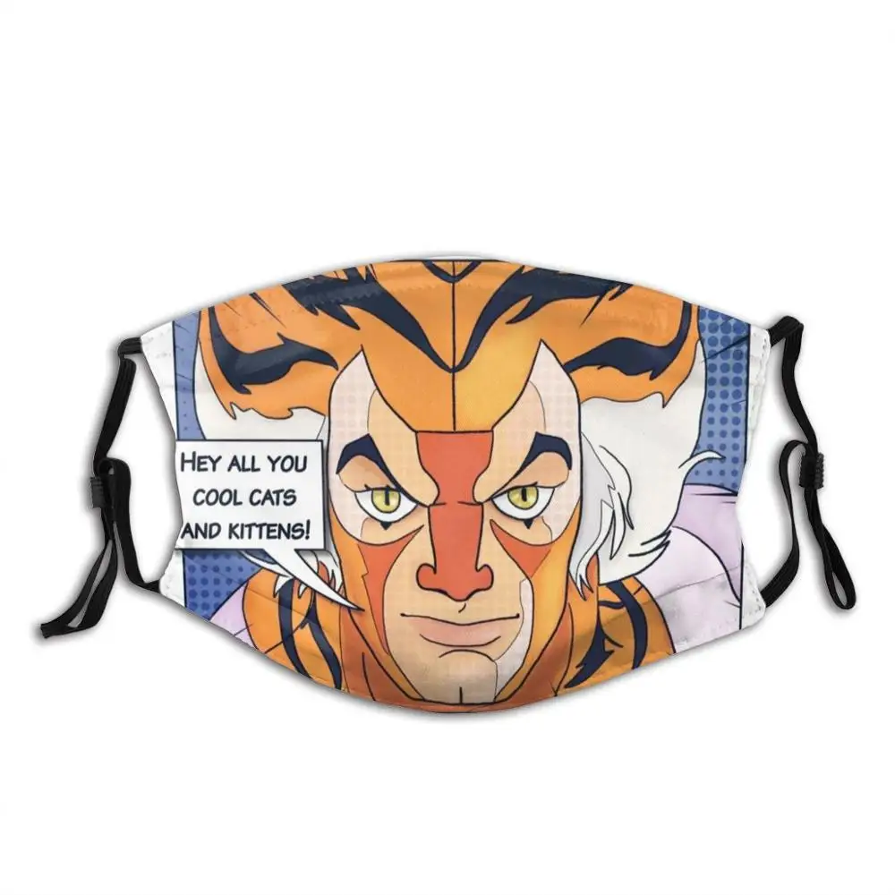Cool Cats Fashion Masks Big Comics Tiger Retro 80S Cartoon Hey All You And Kittens Cat Lover Funny | Аксессуары для одежды