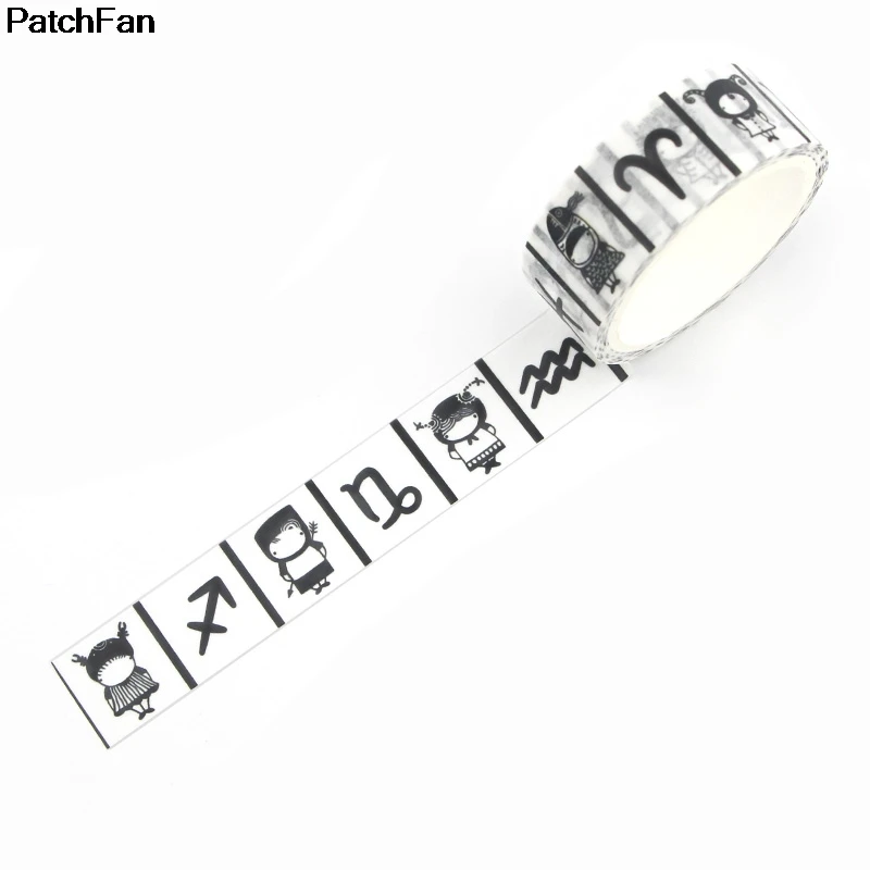 Patchfan мультфильм девушки DIY Скрапбукинг липкий клей Васи бумага маскирующая лента печатные узоры наклейки украшения A2448