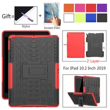 TPU+ PC чехол для Apple IPad 10,2 дюймов сверхмощный 2 в 1 Гибридный Прочный противоударный чехол для телефона чехол для iPad 7го поколения A2198 A2200
