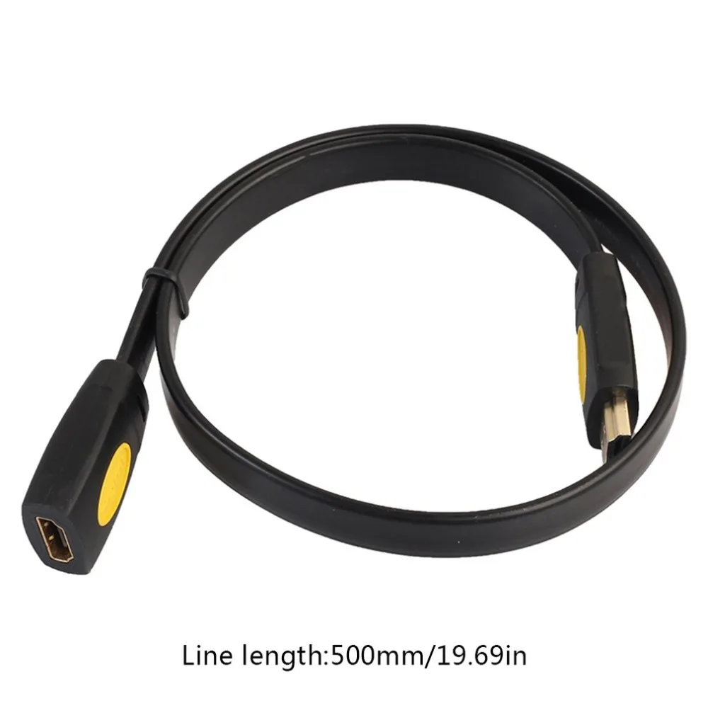 Плоский HDMI удлинитель 4k Разрешение HDMI 2,0 мама HD удлинитель для ТВ набор коробка DVD для PS3/4 шт