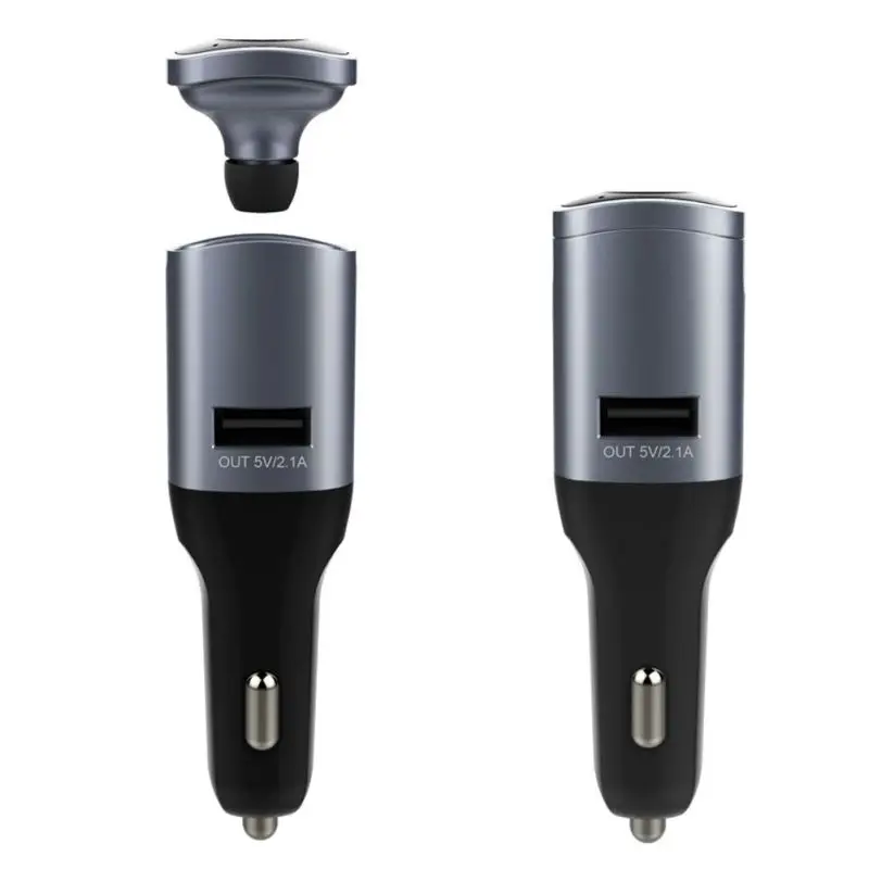 Хит 2 в 1 5 В/2.1A USB Автомобильное зарядное устройство с беспроводной Bluetooth 4,0 гарнитура стерео наушники для воспроизведения музыки Hands-free Talking