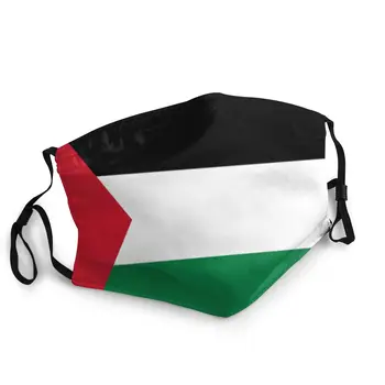 

Palestine Flag Unisex Non-Disposable Face Mask Pattern Anti Haze Dust Mask Protection Cover Respirator Mouth Muffle