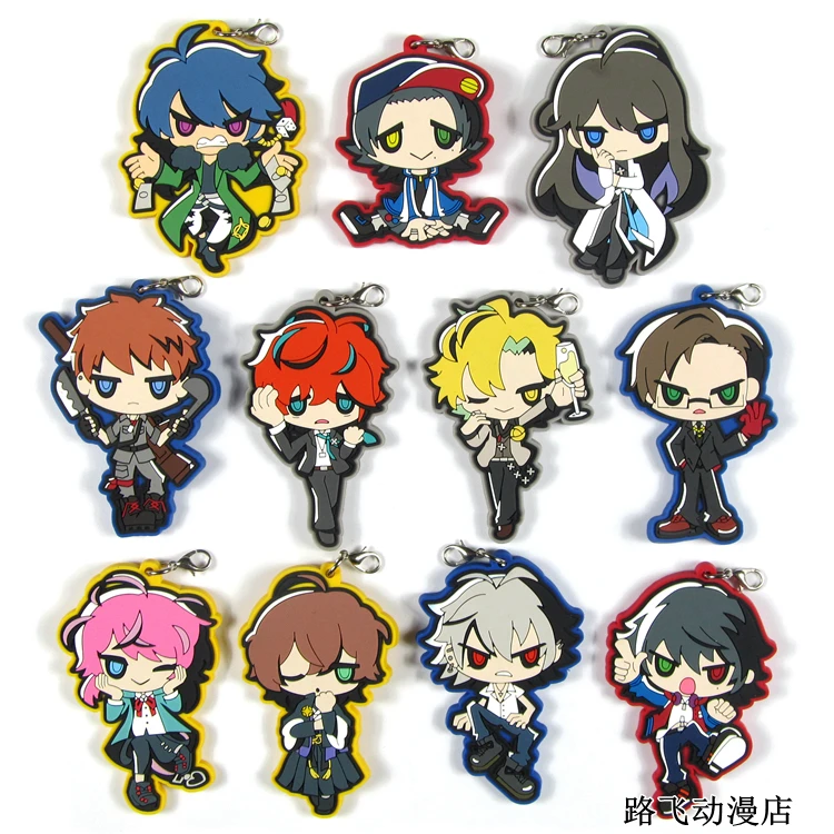 Figuras de anime japonés HypnosisMic, charms goma silicona para teléfono móvil/llavero/Correa, Rap Battle DRB, Original|Llaveros| - AliExpress
