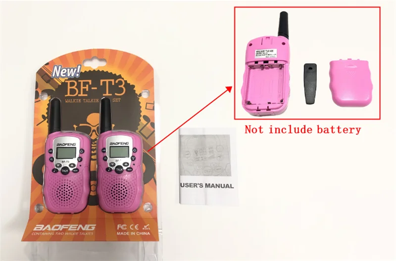 Baofeng BF T3 Pmr446 Walkie Talkie Set Handheld Mini Wireless Two Way Radio  For Kids Perfect Gift From Syxbl, $17.33