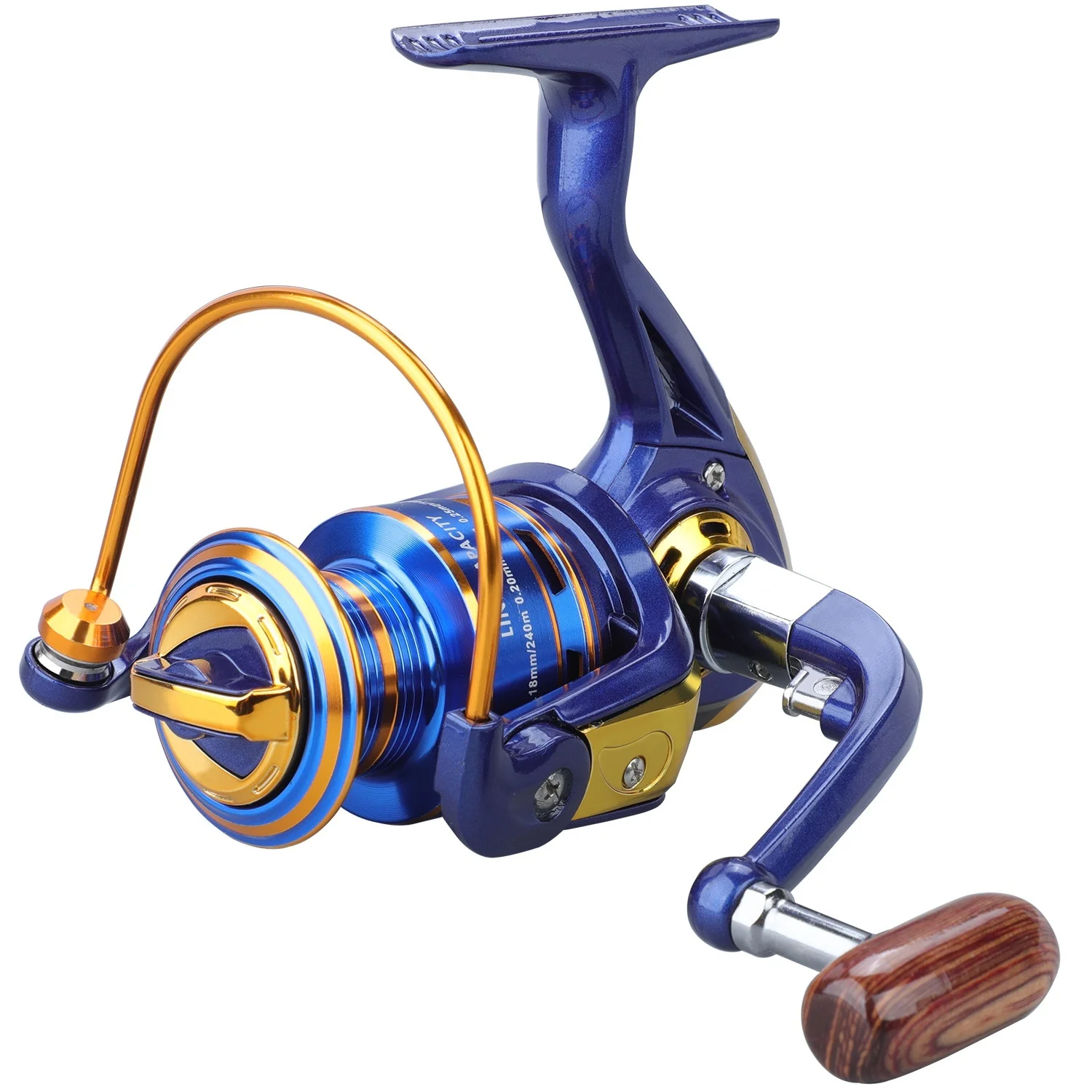 Sougayilang Spinning Fishing Reel Aluminum Alloy Spool 12BB 5.2:1 Lig