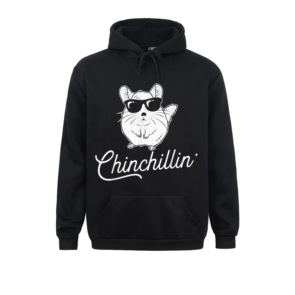 Fashion Women Sweatshirts Long Sleeve Chinchillin - Funny Chinchilla Lovers T-Shirt__350 Hoodies Leisure Clothes Chinchillin - Funny Chinchilla Lovers T-Shirt__350black