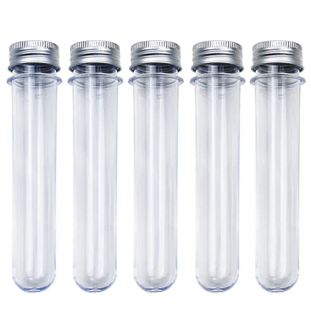 500pcs 30ml Excellent Plastic Transparent Test Tubes With Aluminum Cap | Канцтовары для офиса и дома