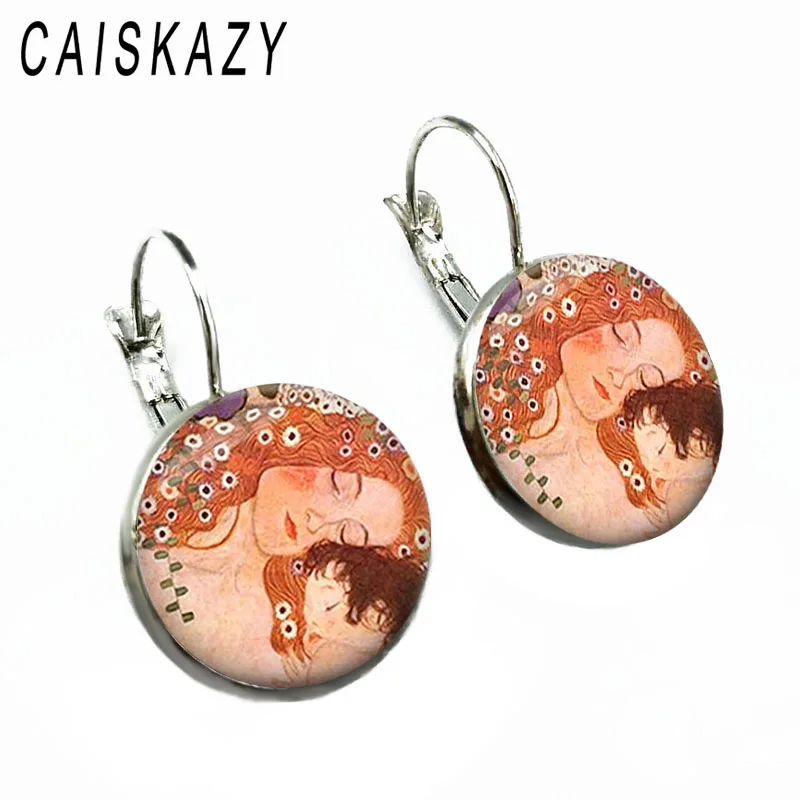 Винтажные картины Ван Гога серьги подсолнуха стеклянный купольный кабошон