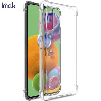 

IMAK Shockproof Case for Samsung A90 5G Case Samsung Galaxy A90 5G Crystal Back Cover TPU for Samsung A 90 2019 Case 360 Protect