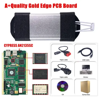 

2020 Russia in stock Can Clip V190/V195 Full Chip Gold PCB Board With CYPRESS AN2135SC/2136SC chip A+ OBD2 Diagnostic Interface