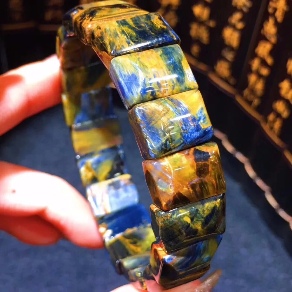 Natural Blue Pietersite Bracelet (6)