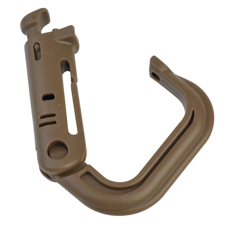 Tactical D-Ring Grimlock Carabiners for Molle Gear, Strong and Lightweight,  Fast Latch System for Military Vest or Patrol Ready Bags