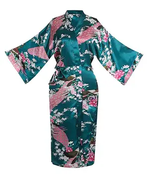 

Bride Bridesmaid Wedding Robe Nightgown Sexy Sleepwear Women Kimono Bathrobe Gown Nightdress Nightgown Homewear Half Sleeve