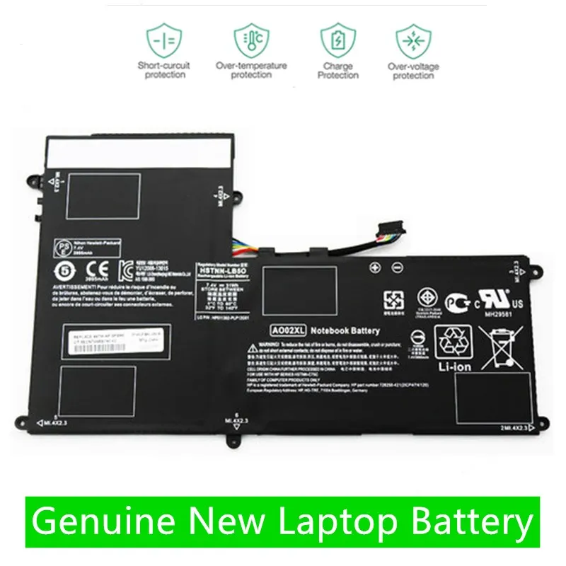 

ONEVAN New 7.4V AO02XL Battery for HP ElitePad 1000 G2 HSTNN-LB5O HSTNN-C78C HSTNN-IB5Q 728250-1C1 728558-005 728250-421 A002XL