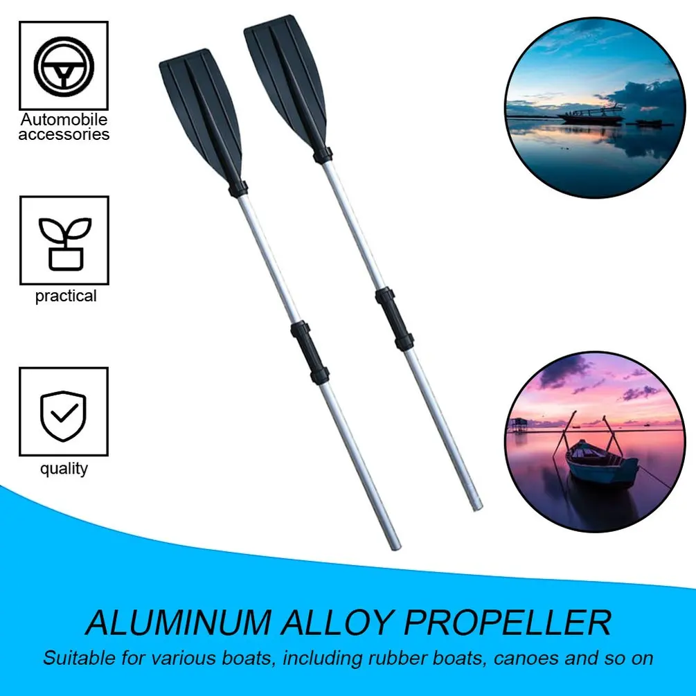 Inflatable Boats Rubber Boats Assault Boat Aluminum Alloy ABS Paddle All Compatible Adjustable Length Canoe Thickened Paddle