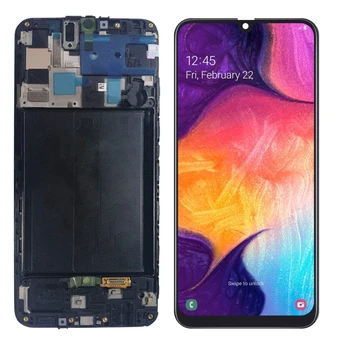 

A50 LCD Display For Samsung galaxy A50 A505F/DS A505F A505FD A505A Screen Touch Digitizer Assembly with Frame