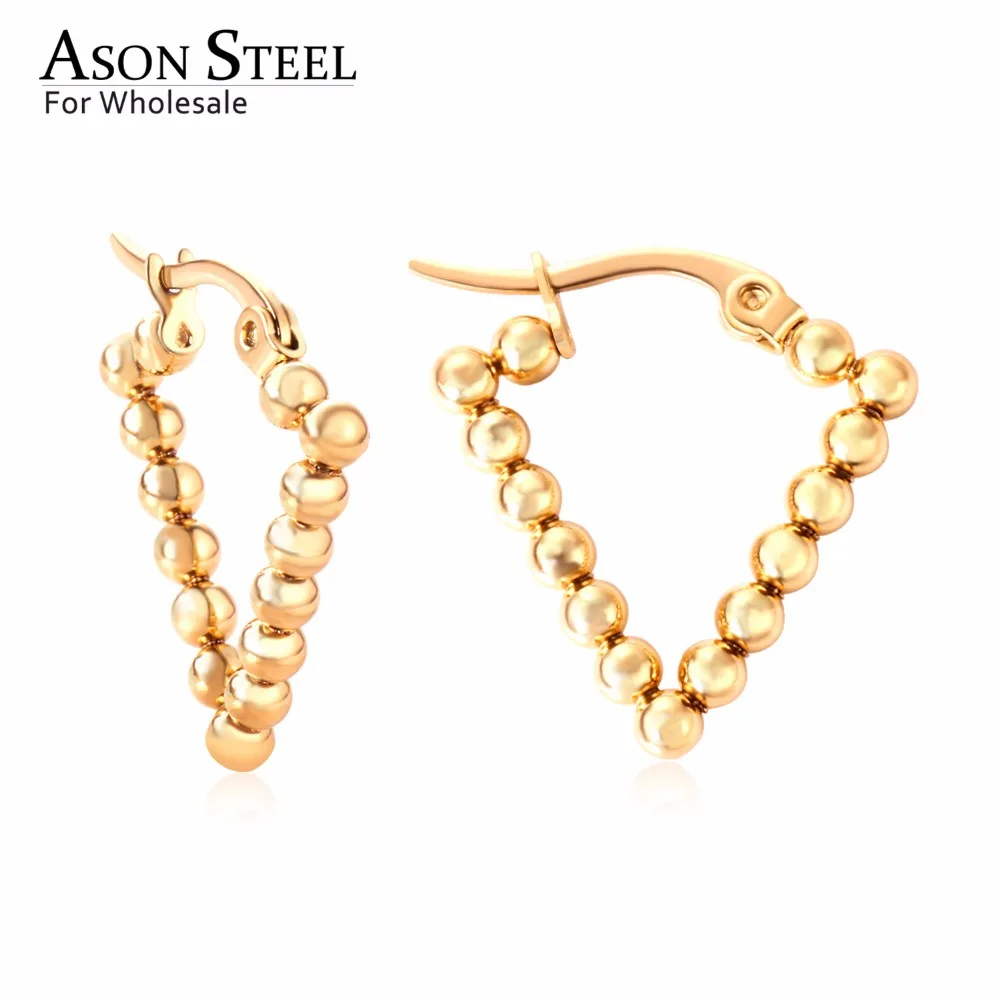 Женские Треугольные Серьги кольца ASONSTEEL из нержавеющей стали