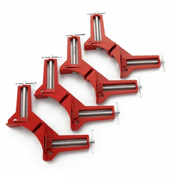 

1PC/4PCS New Multifunction 90 degree Right Angle Clamp DIY 100MM Mitre Corner Clamps Quick Fixed Corner Holder Woodworking tool