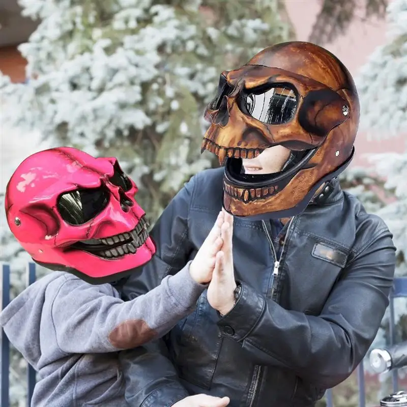 Halloween Skeleton Helmet Creepy Full 