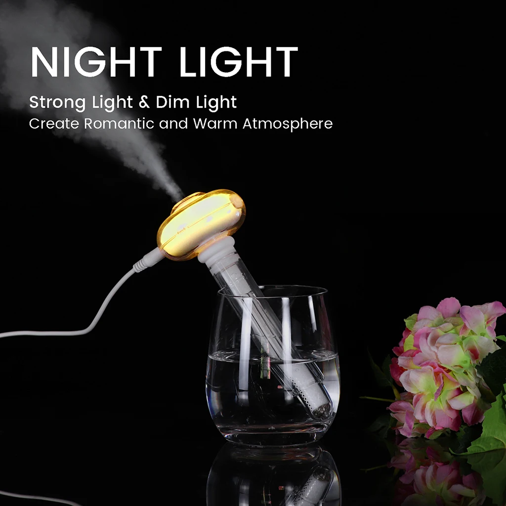 Car Humidifier USB Charging Skincare Moisturizing Air Humidifier with LED Light For Home Office Bedroom USB Fogger Mist Maker
