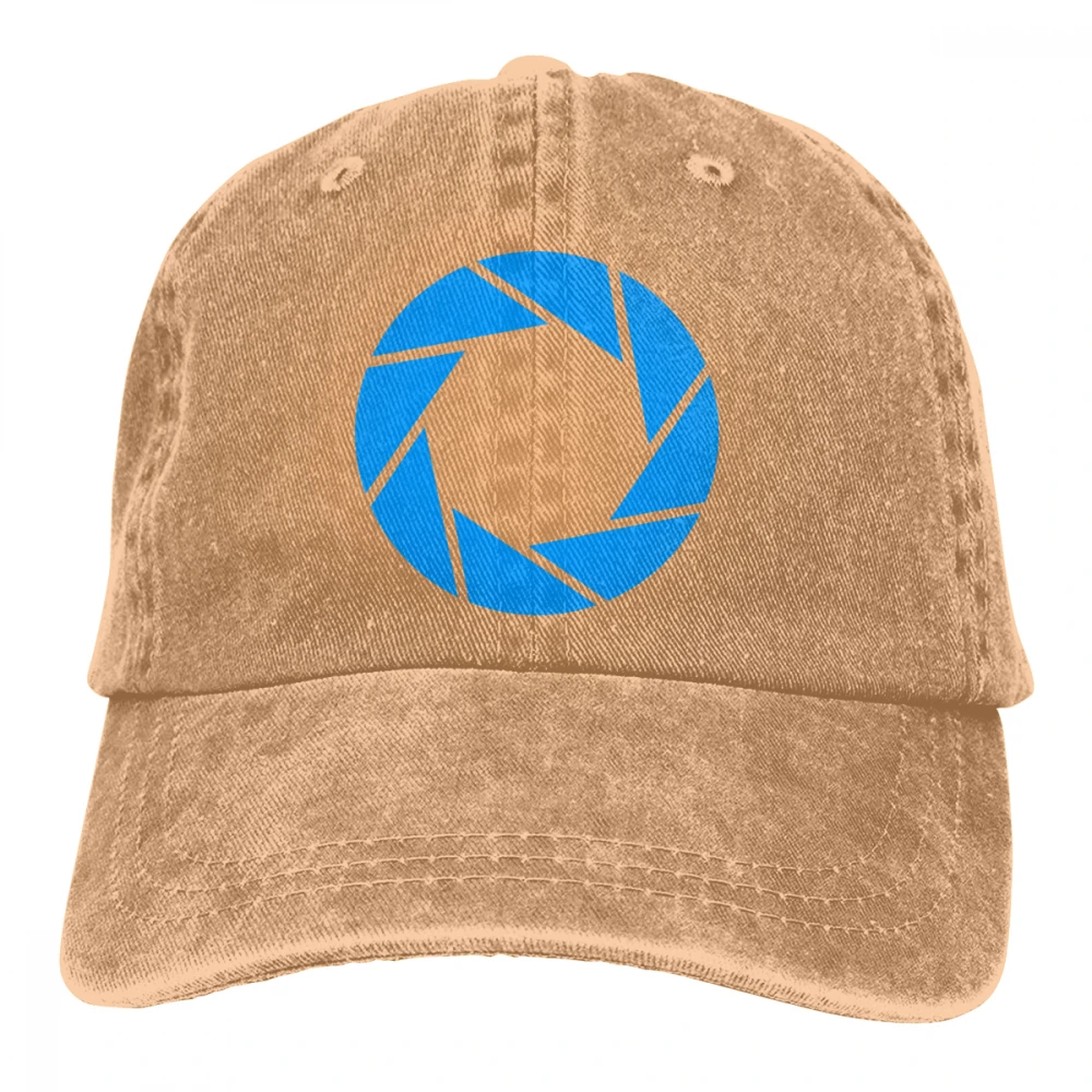 Aperture Science Portal Casquette черные унисекс Мужские Женские джинсовые бейсболка с ремешком кепки Регулируемая шляпа для гольфа папа - Цвет: Хаки