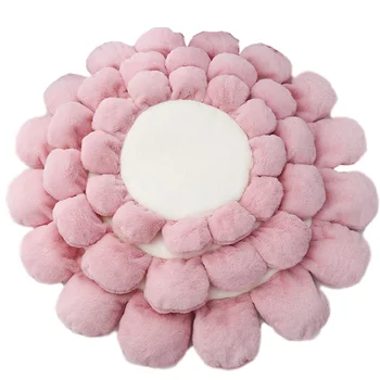 

60/80/100cm Small Dog Bed Soft Fleece Cushion House for Puppy Cat Beds Warm Flower Cushion Mat Pet Puppy Beds For Dogs