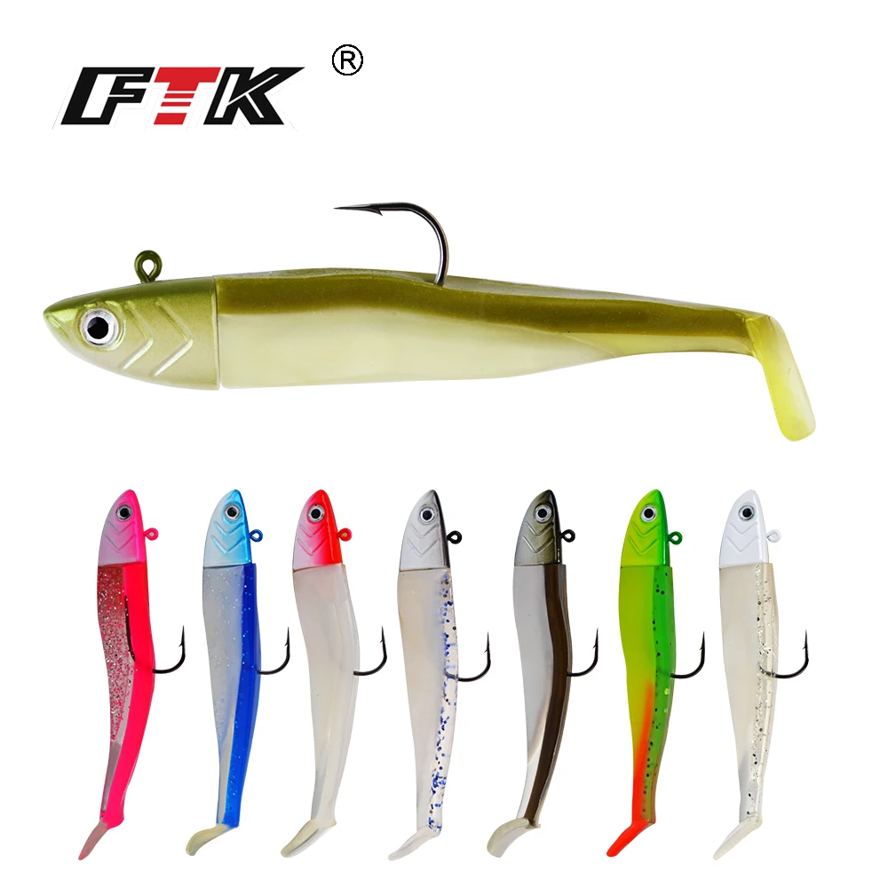 FTK Easy Shiner приманка для рыбной ловли 9 цветов 7 см 5g/9 1 2 г/9 cm2 5g Мягкая свинцовая джиг