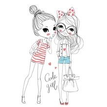 Sister Parches Diy моющиеся пластыри украшения для девочек Футболка теплопередача виниловые наклейки a-уровень пользовательские моды Parches